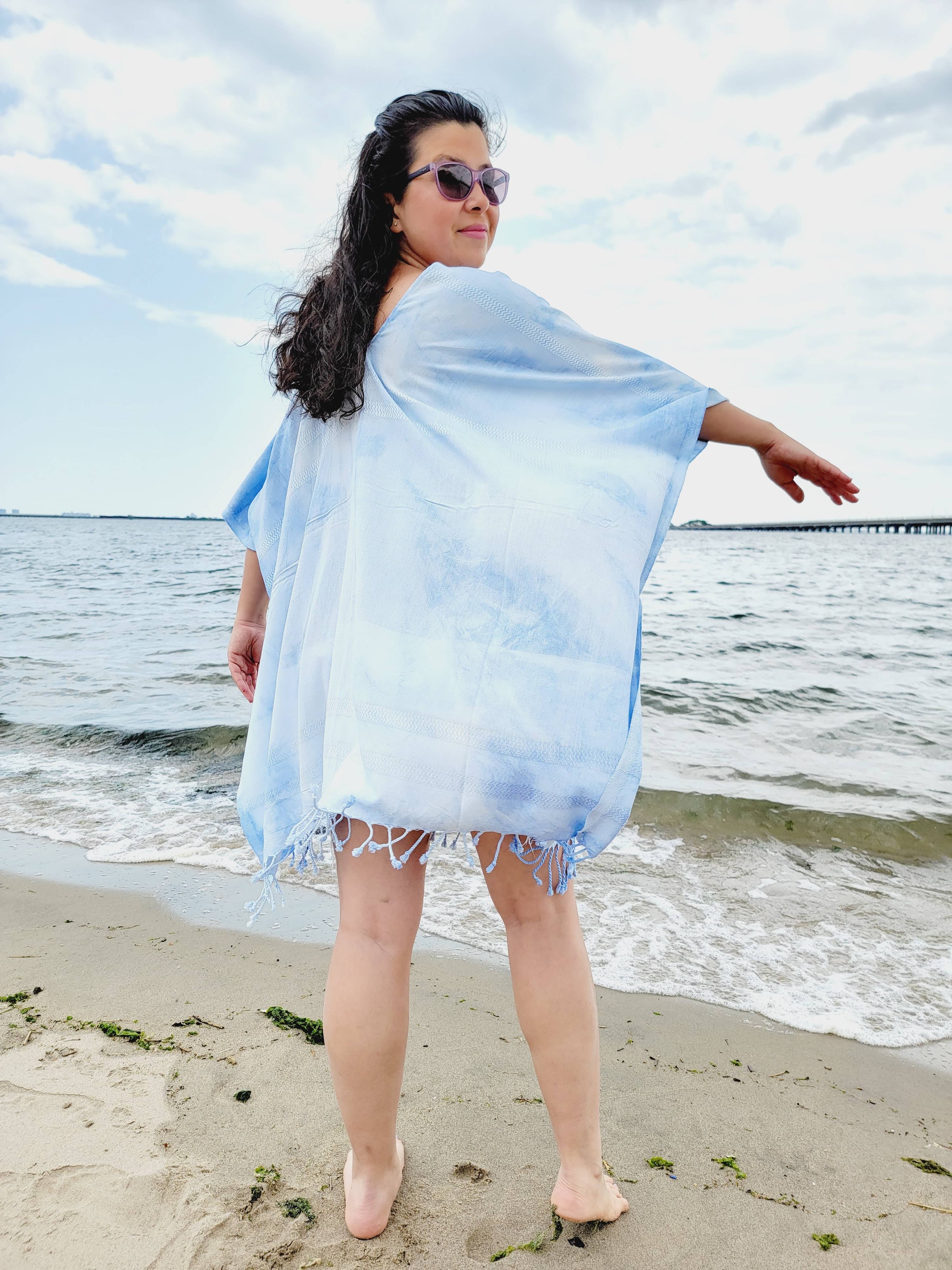 EBRU Home - Vendita all'ingrosso Copricostume - Donna - Telo da spiaggia, abito da spiaggia, copertura leggera fatta a mano4