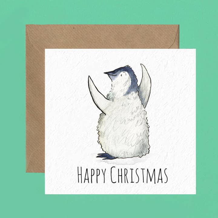 Pingüino abrazando para venta al por mayor de Half Pint Print