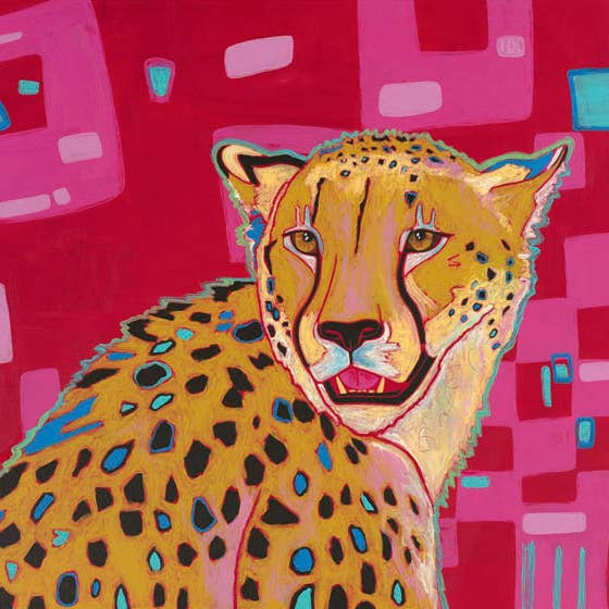 "Cheetah I" - Limited Edition MATTED Print for wholesale by Angela Bond Art