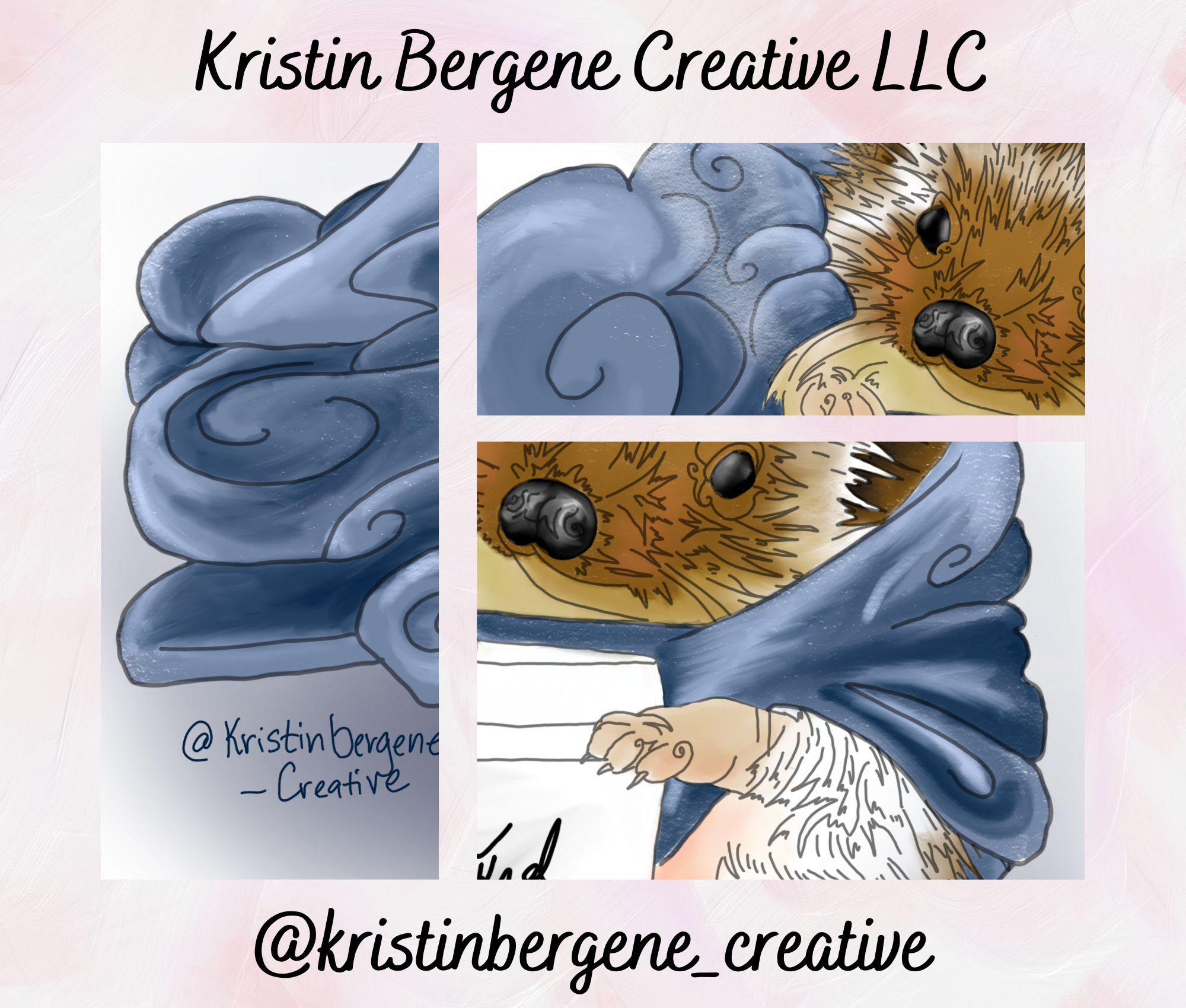 Kristin Bergene Creative LLC - Wholesale Season's Greetings Card - Hedgehog Latte Greeting Cards | Blank Inside, 5.5” x 4” 7