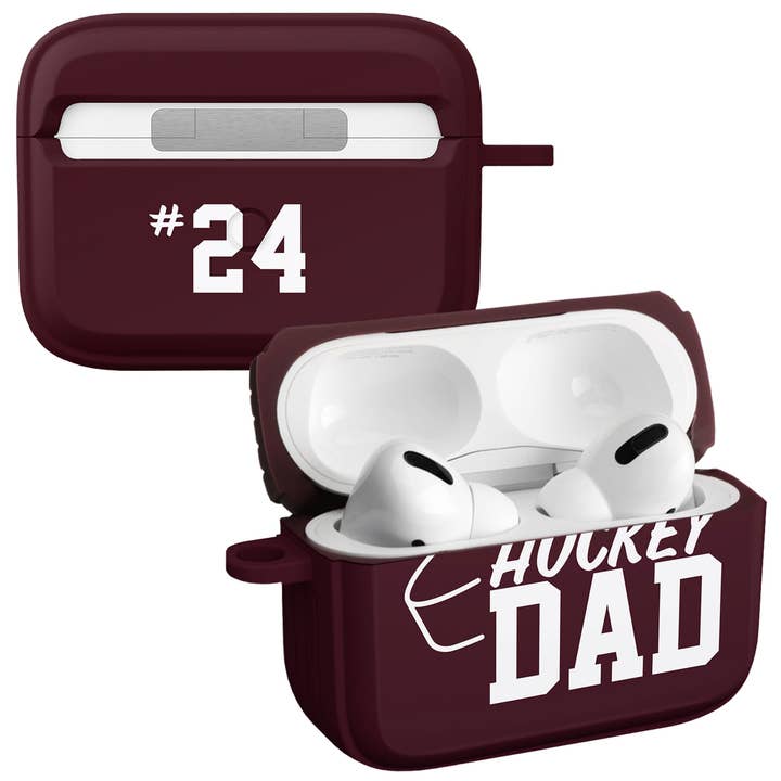 Hockey Dad Custom HDX Apple AirPods Pro 1 & 2 Hüllenabdeckung für den Großhandel von Affinity Bands