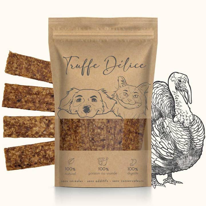 Truffe Délice - Vendita all'ingrosso Snack - Cani - Fettine di tacchino0