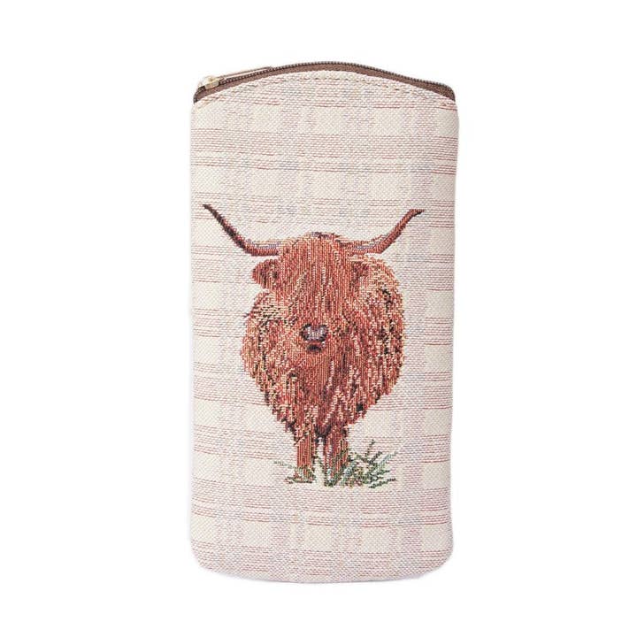 Funda para gafas - Vaca de las Tierras Altas para venta al por mayor de Signare Tapestry