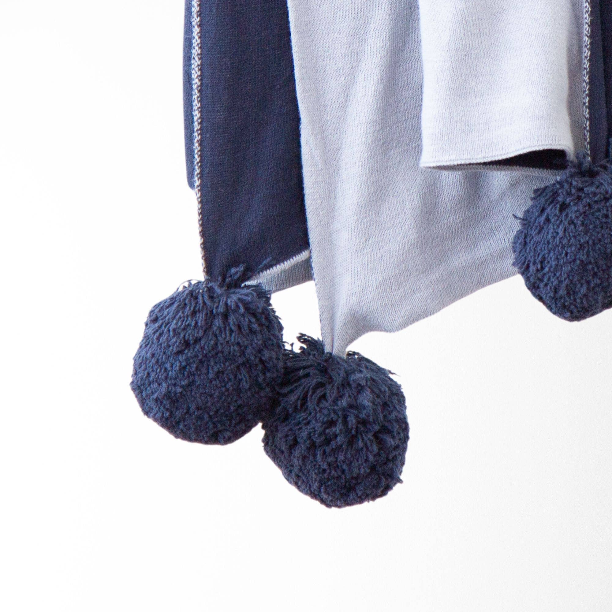 Tajik  Home  LLC - Wholesale Throw Blanket - Dakota Pom Pom Knit Throw Blanket – Double-Sided, Soft 5