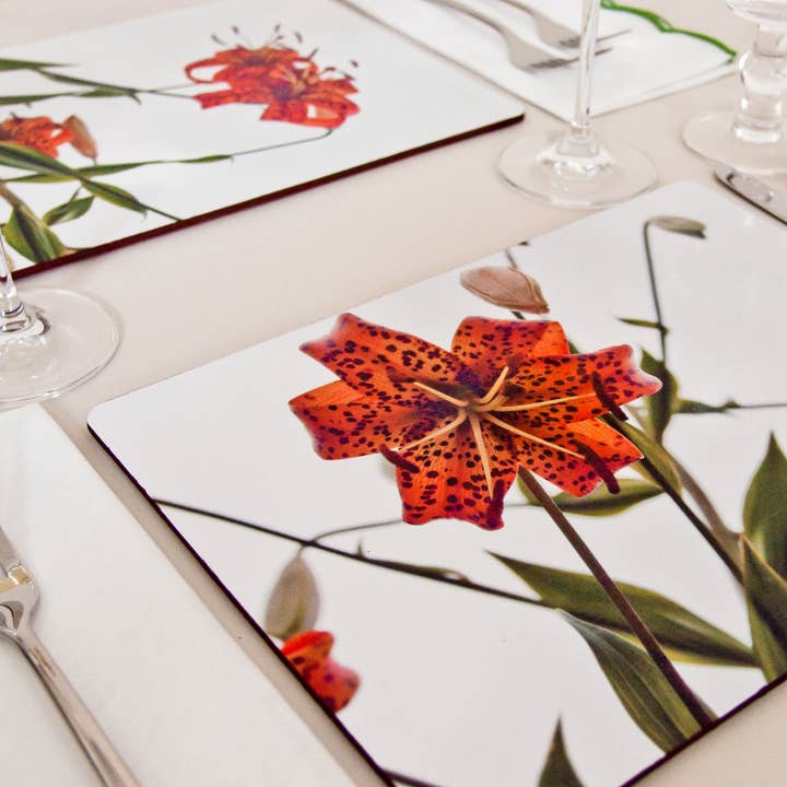 Gregory Dennis Design - Wholesale Placemat - 6 Floral Placemats - Lilium8