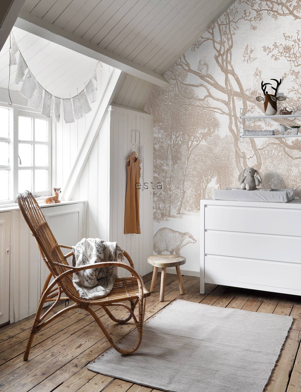 The Design Department b.v. - Vendita all'ingrosso Carta da parati - Carta da parati murale Foresta con animali selvatici3