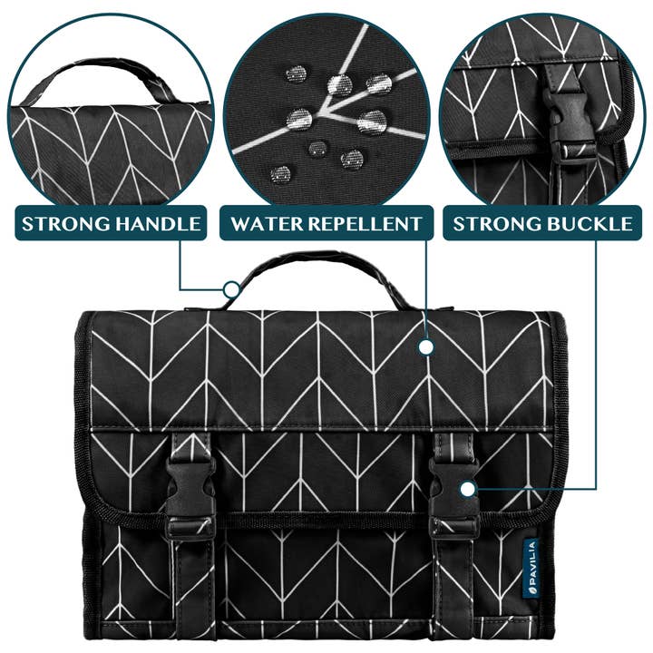 Pavilia - Wholesale Toiletry bag – Unisex - Buckle Hanging Toiletry Organizer Bag6