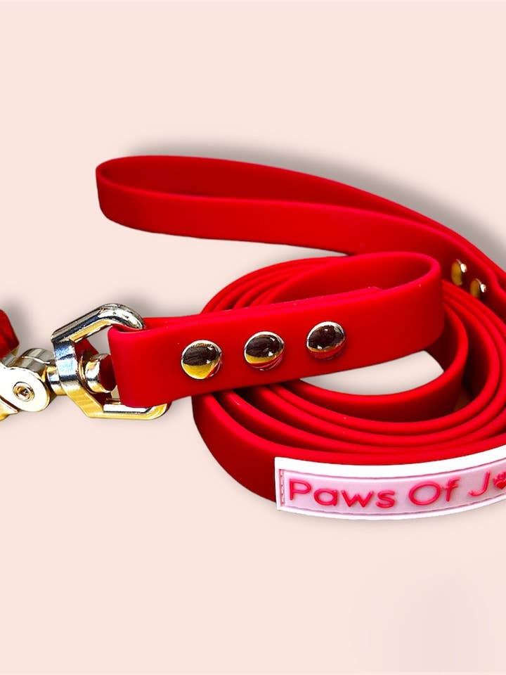 Crimson Red Leash for wholesale by Paws Of Joy