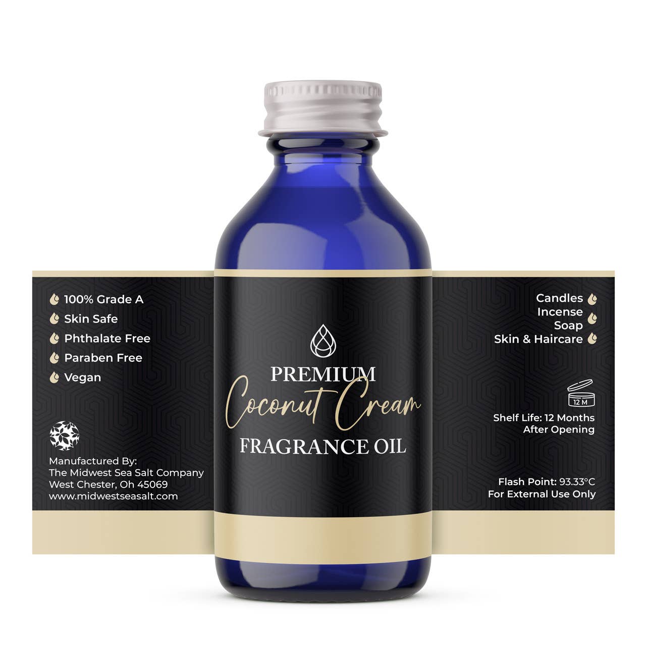 The Midwest Sea Salt Company - Vendita all'ingrosso Olio profumato - Olio profumato alla crema di cocco1