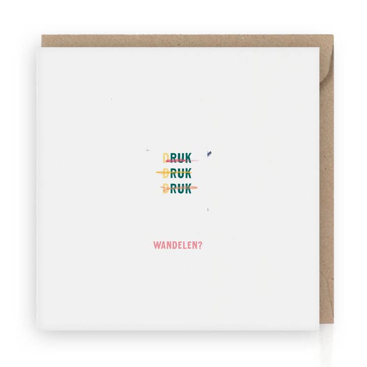 Grußkarte: Gehen? (Press Press Press) | umweltfreundlich für den Großhandel von Grafiquelien