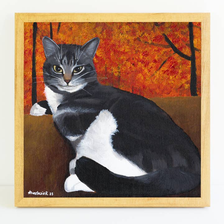 Serious Tabby Cat Artemis Art Print for wholesale by MeerCatArt