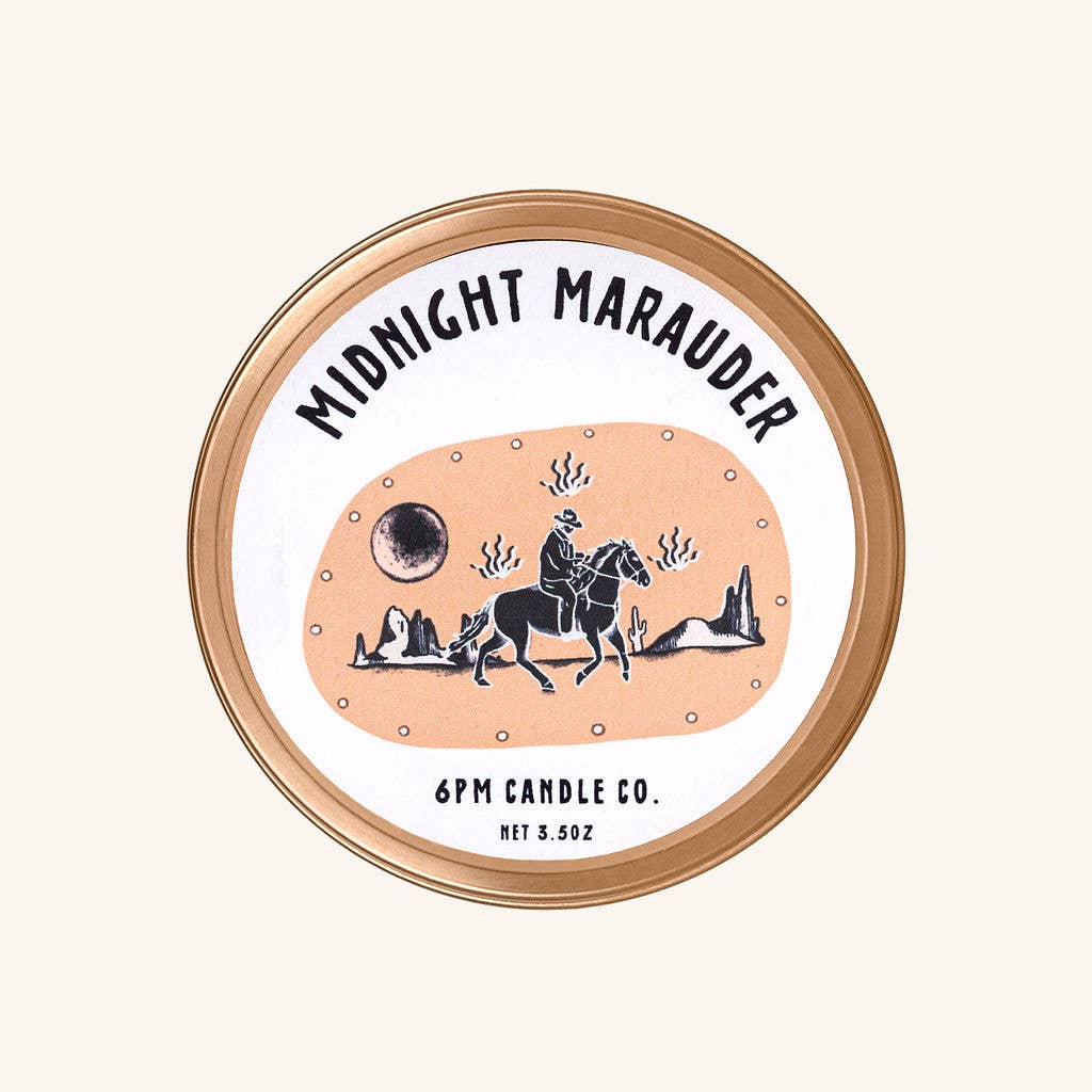 6pm Candle Co. - Vente Bougies de voyage - Midnight Marauder - Bougies de voyage