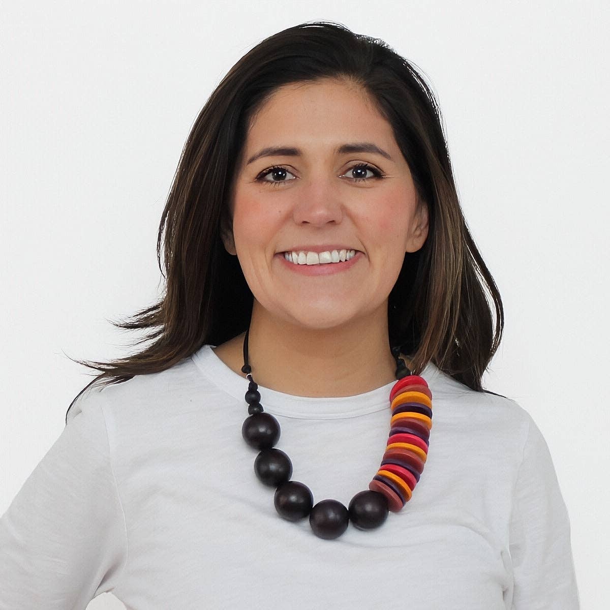 Sylca Designs - Wholesale Kralen/parelketting - Bruine Houten Malia Ketting1