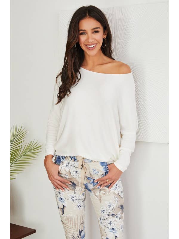 VENTI6 - Wholesale Knit Sweater - Women's - LIGHT WEIGHT DOLMAN SOFT WOOL/ANGORA SWEATER (708409-321)