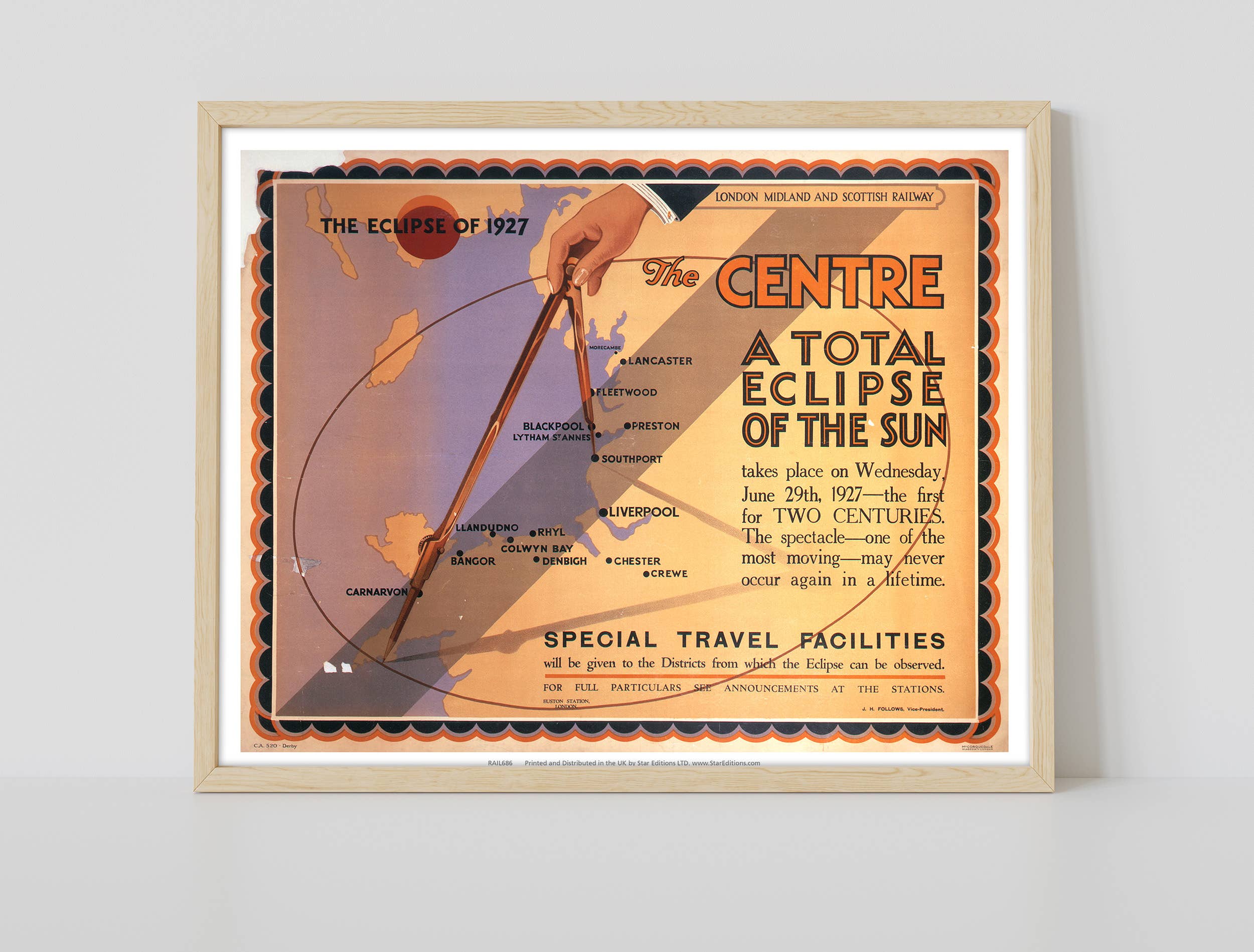Star Editions – wholesale Art print – The Eclipse Of 1927 - A Total Eclipse Of The Sun Art Print1