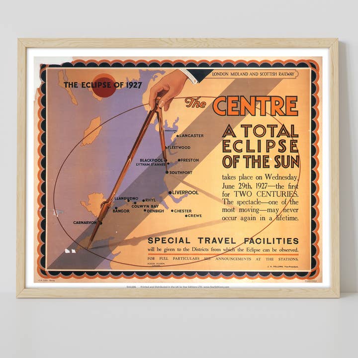 Star Editions – wholesale Art print – The Eclipse Of 1927 - A Total Eclipse Of The Sun Art Print1
