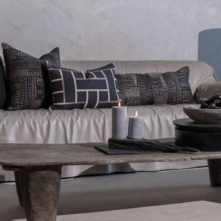 BHD HOME - Wholesale Lumbar pillow - Gudri Patch Black Long Lumbar Cushion 35 x 90cm7