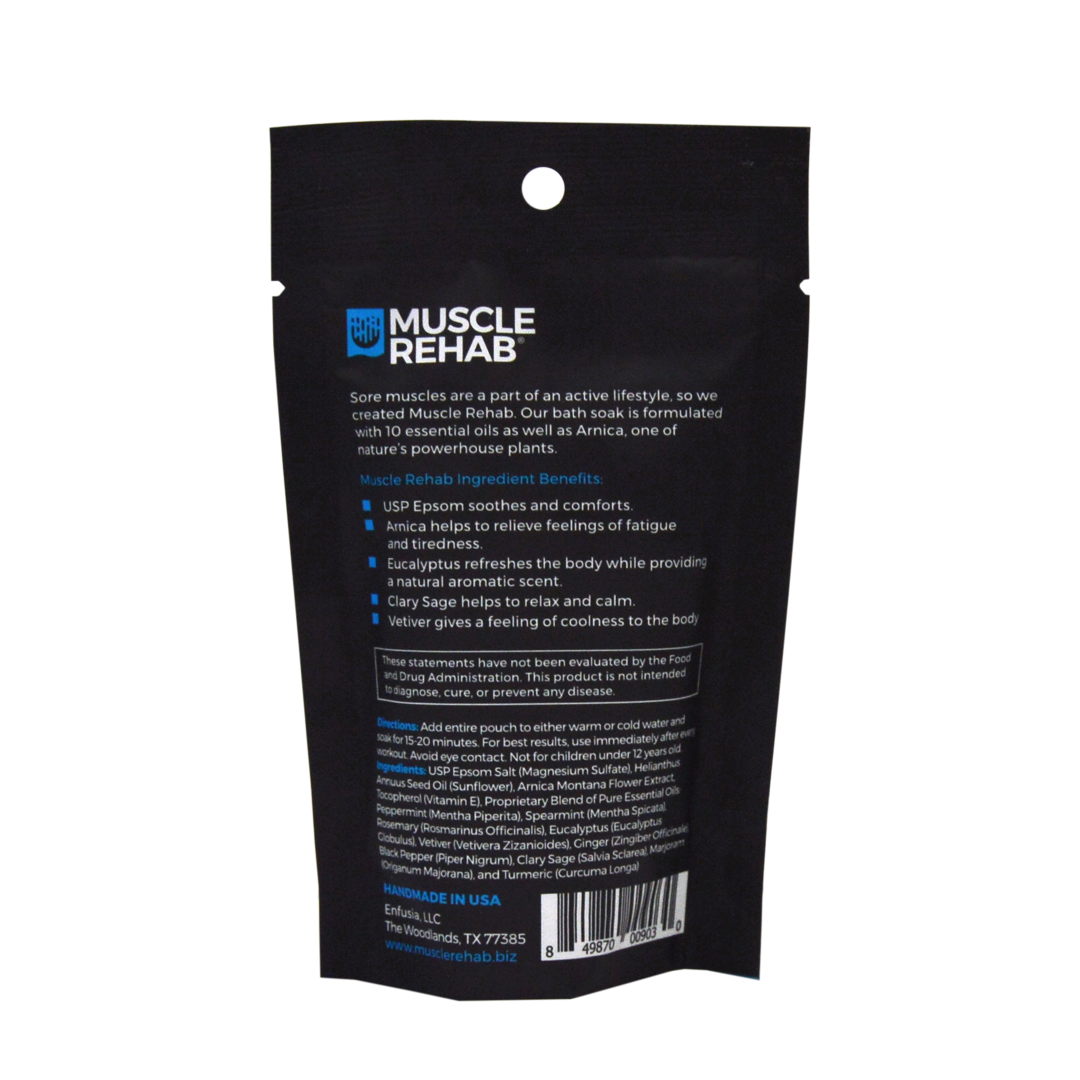 Muscle Rehab - Wholesale Bath Soak/Milk - Muscle Rehab Bath Soak for Athletes Trial-Travel Pack 2.5oz1