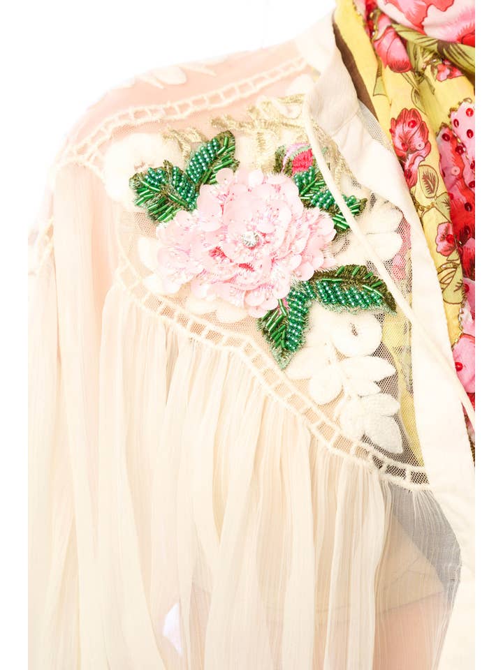 ivory Amora Chiffon Hand - Embellished Blouse / Top for wholesale on Faire5