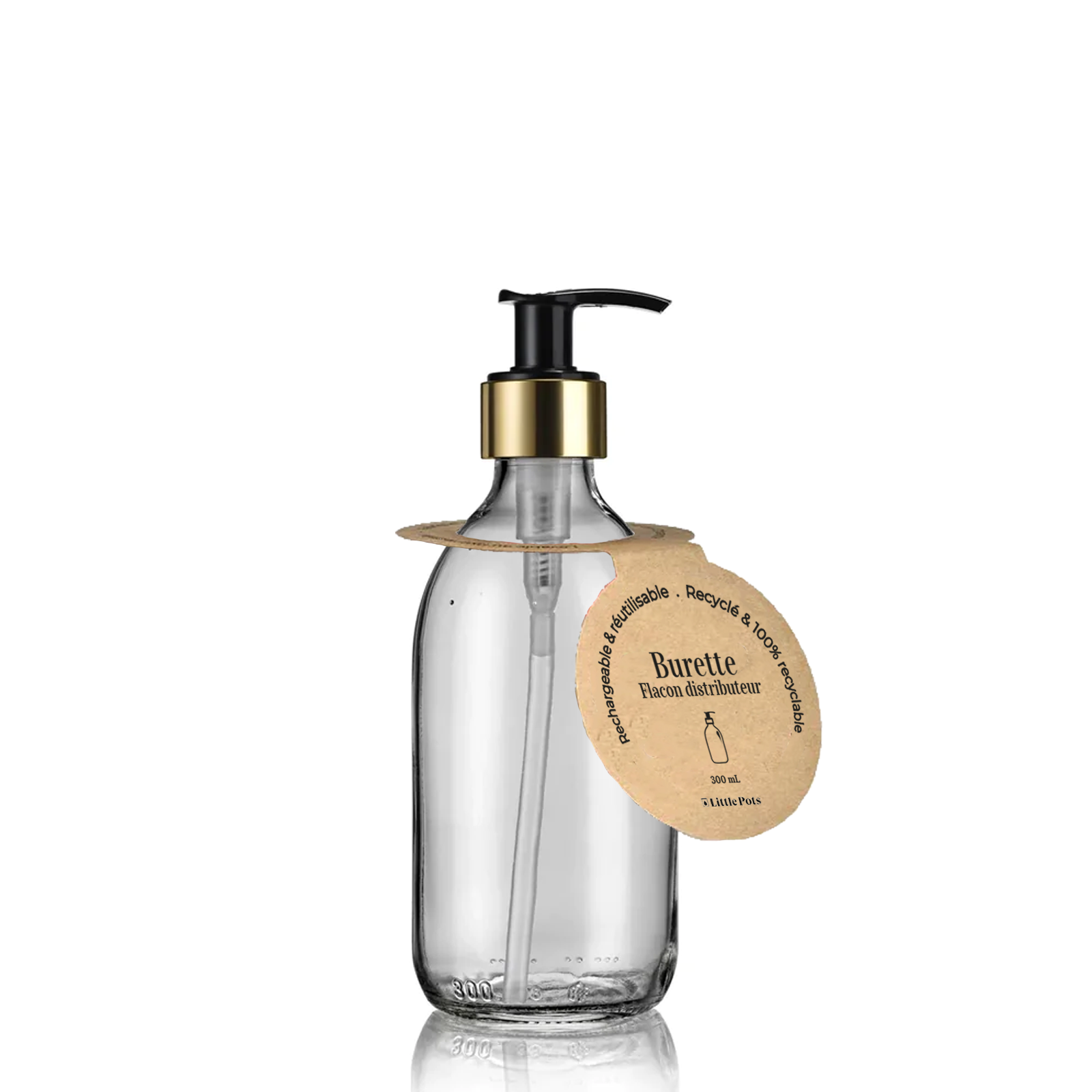 Little Pots – wholesale Soap dispenser – White glass refillable gold soap dispenser bottle6