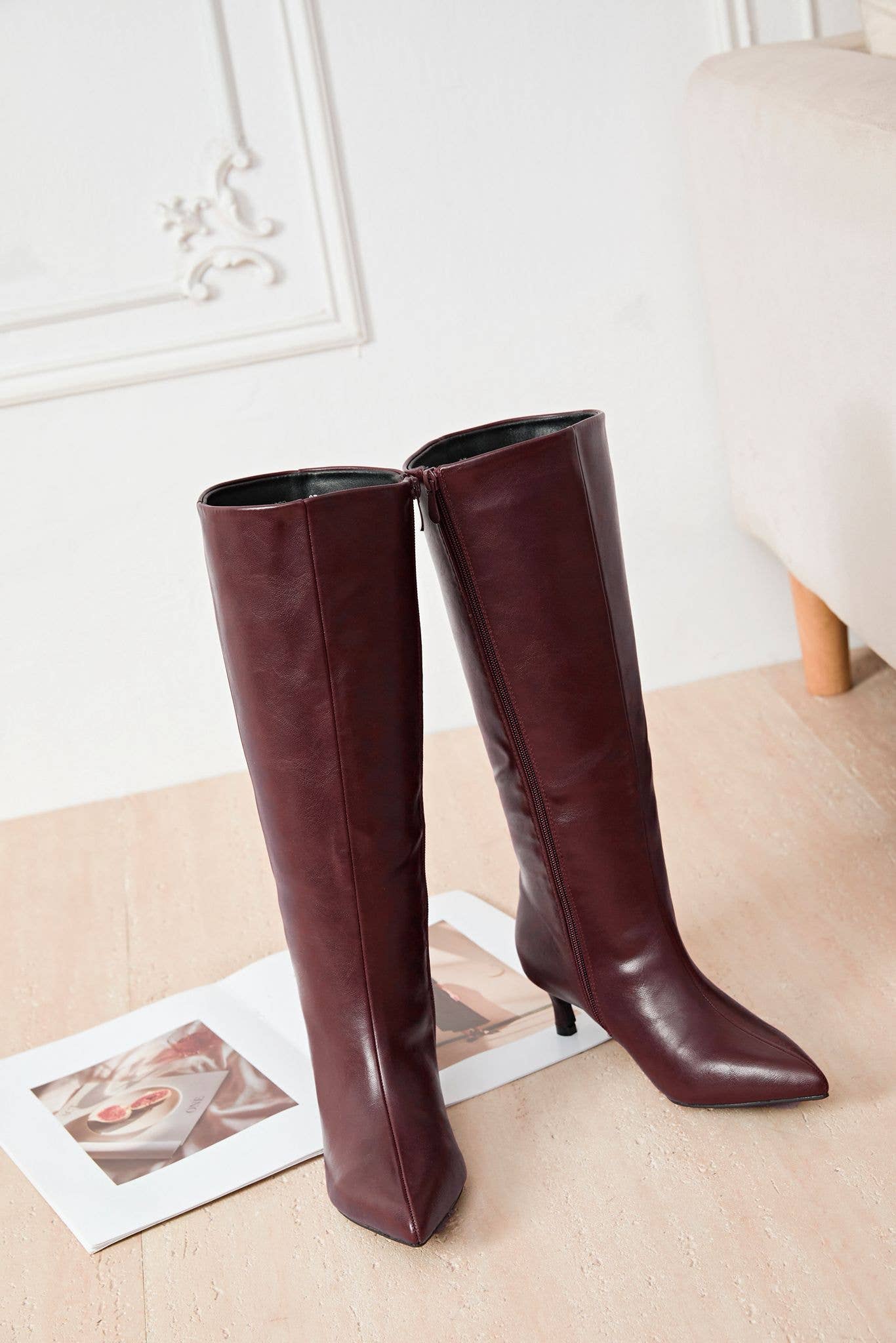 SWEET MAGIC SHOES & BAGS - Wholesale Boots - Women's - HIGH SHAFT FAUX LEATHER BOOT1