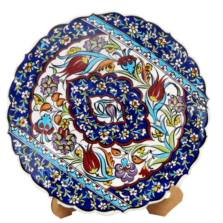 Turkish Decorative Plate - Floral Wall Art for wholesale by Vintage Pillows Store