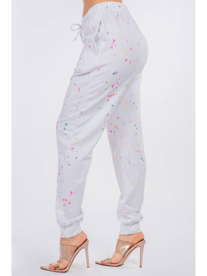 Lux Los Angeles - Wholesale Lounge Sweatpants/Joggers - Women's - Splatter paint Joggers