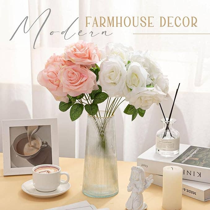 Crover - Wholesale Artificial Flowers - 18 Bunches Artificial Rose Bouquet3