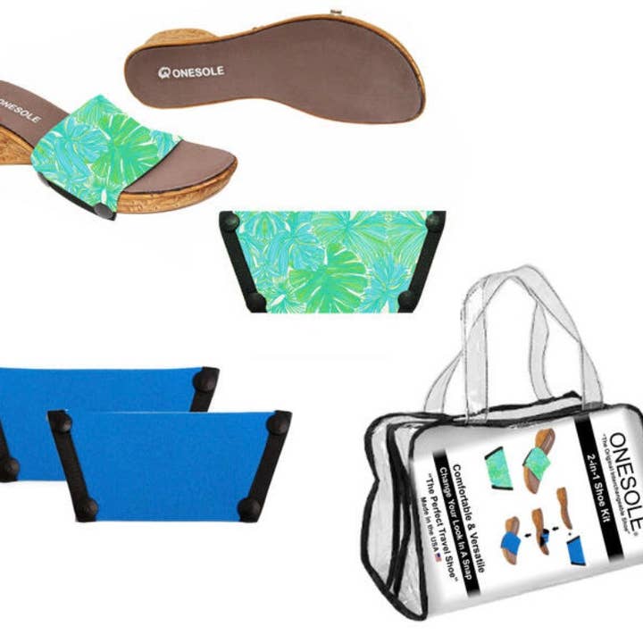 Airy Palms & Electric Blue Corky Set for wholesale by Onesole