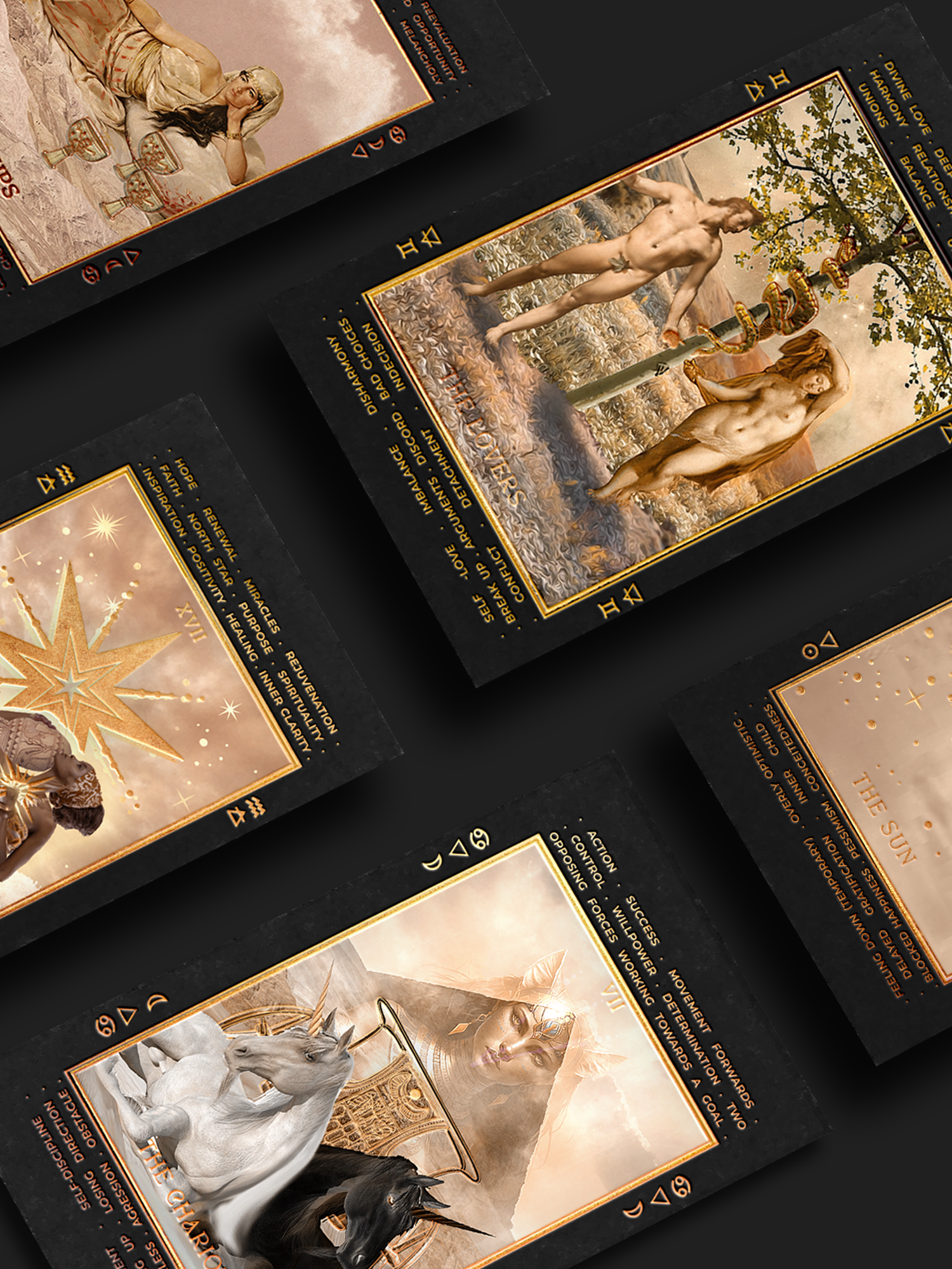 ST SOLEIL - Wholesale Tarot/Oracle Card - Lucid Dreams Beginners Tarot Deck EDIV, Black Eclipse16