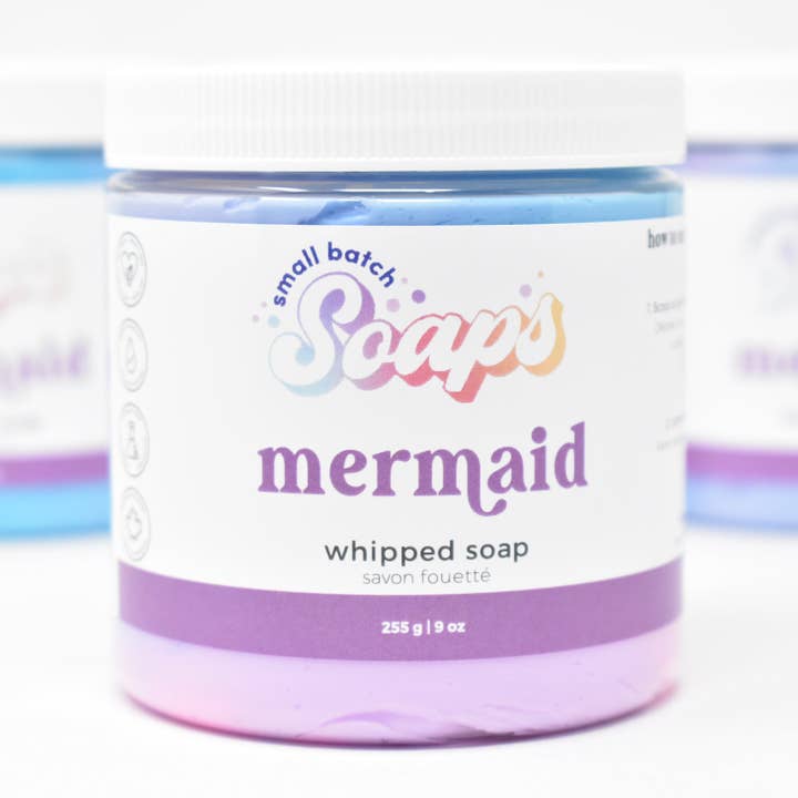Mermaid Whipped Soap for wholesale by Small Batch Soaps