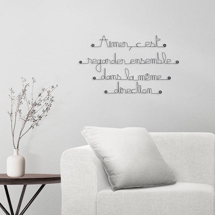 Bijoux de Mur – wholesale Dimensionell/3D-väggkonst – Kärlek par vägg citat