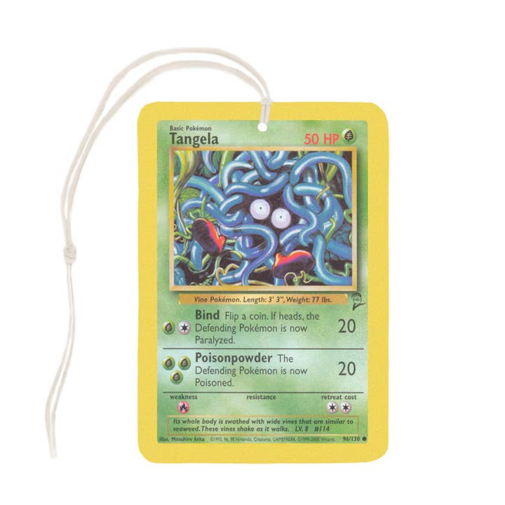 Tangela Pokemon Card Air Freshener for wholesale by Lucky Mfg. Co.