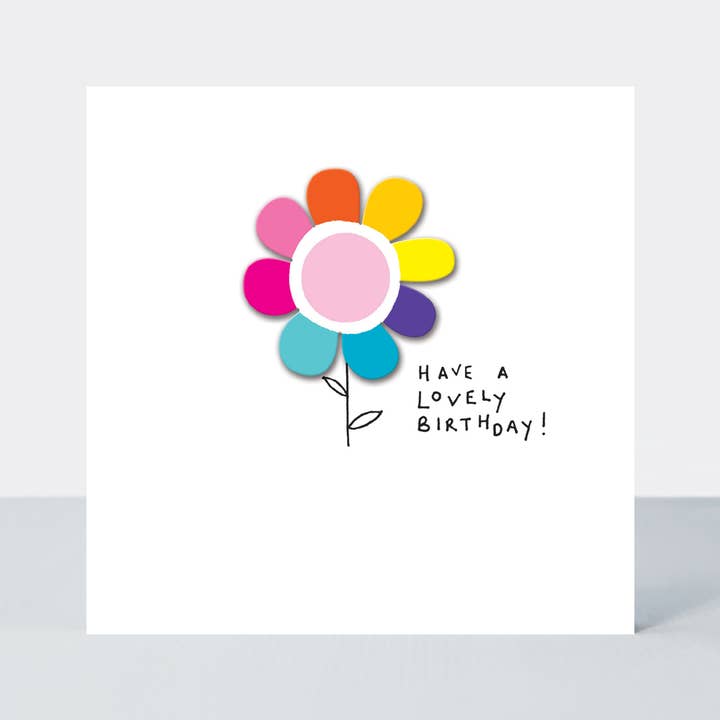 Rachel Ellen Designs – wholesale Birthday card – Lollipop - Lovely Birthday/Flower