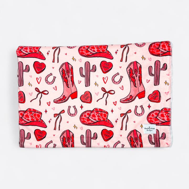 The Paw Print Boutique - Wholesale Pet blanket – Dog - The Giddy up Pup Dog Blanket