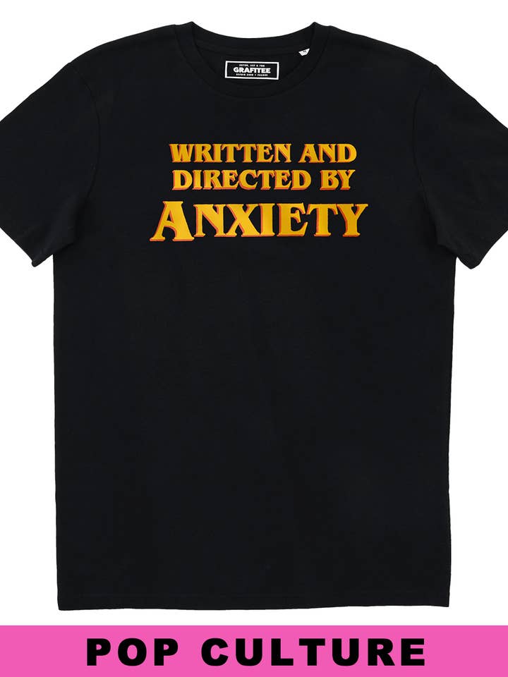 Anxiety T-shirt - Tarantino typographic tee for wholesale by Grafitee