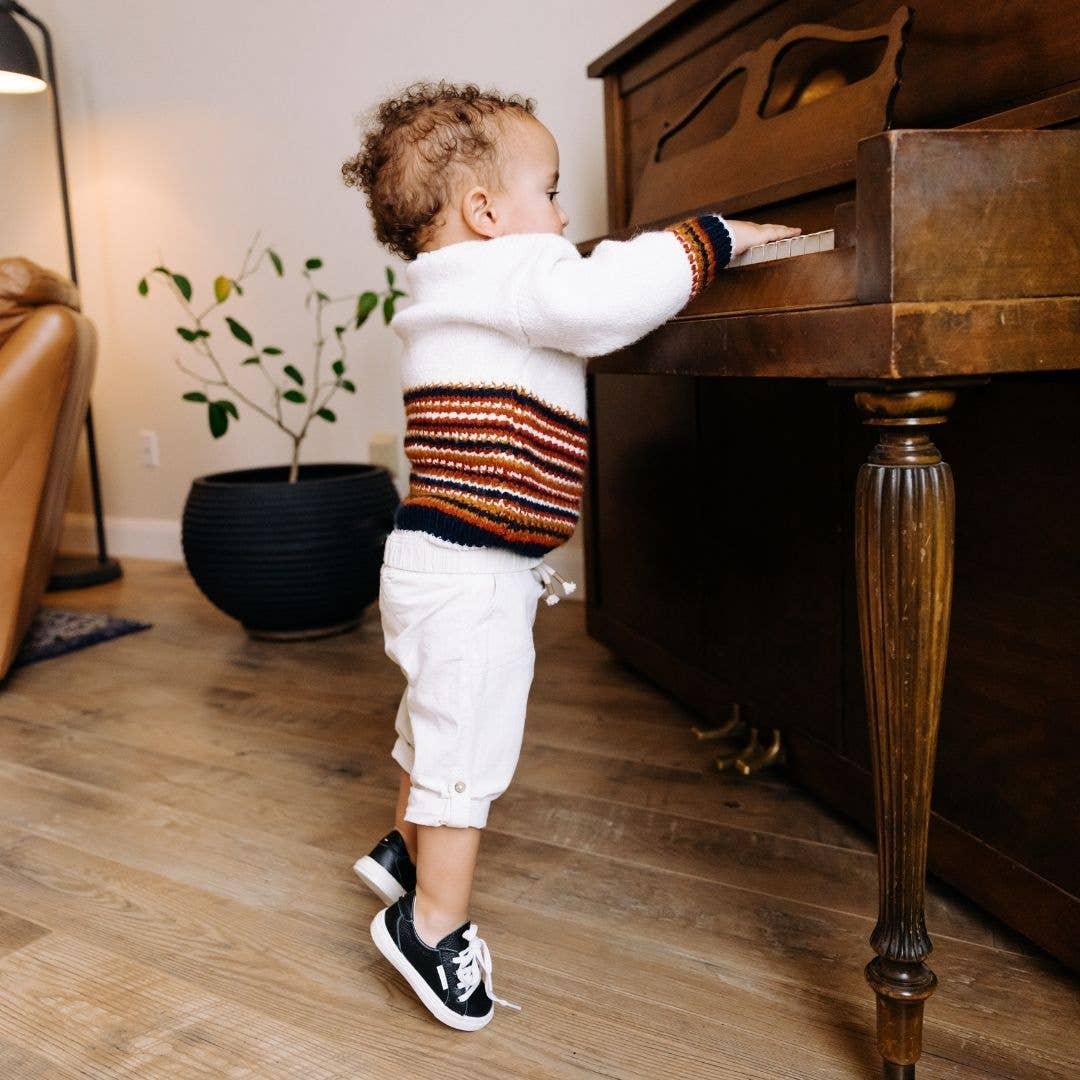 Piper Finn – wholesale Livsstilssneakers – Barn – Svart - Low Top Sneakers1