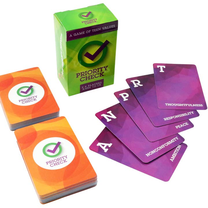 Play Therapy Supply - Wholesale Card Game - Priority Check: A Game of Teen Self-Awareness3