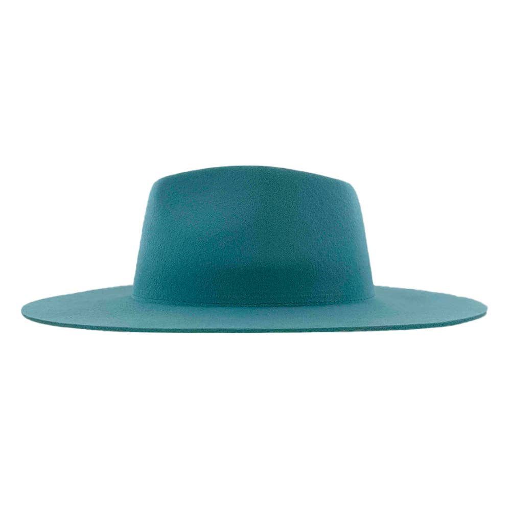 American Hat Makers - Wholesale Fedora - Unisex - 100% Wool Felt Flat Brim Fedora Hat - Style Rancher27