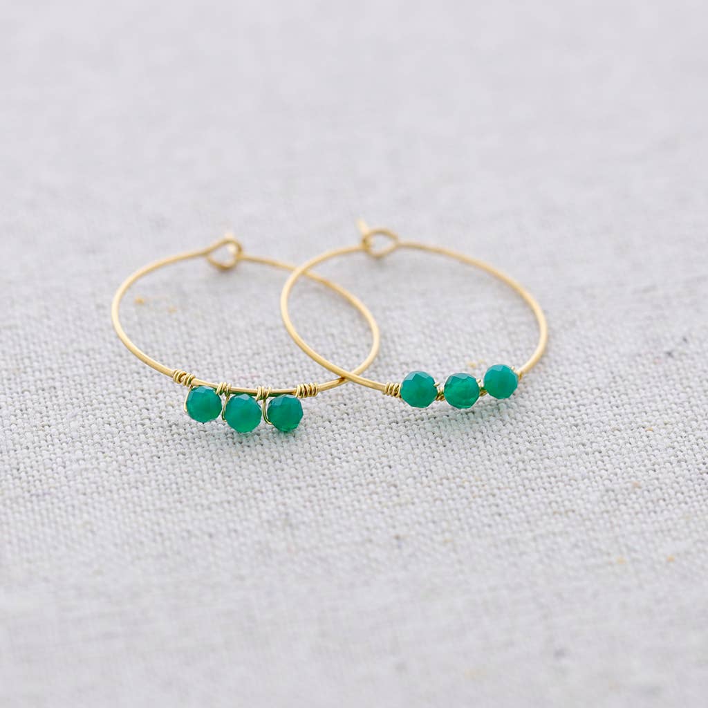 Sonata - Vente Boucles d'oreilles pendantes - Boucles d’oreilles créoles en acier avec pierres4