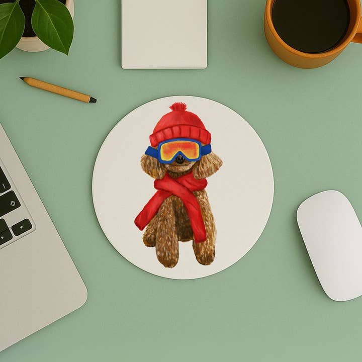 MerikaArt - Wholesale Mousepad/Trackpad - Winter Poodle Dog Mousepad5
