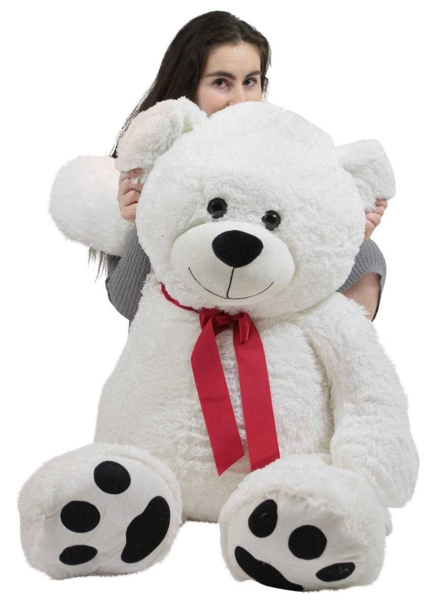 Big Plush - Wholesale Stuffed/Plush Toy - Kids & Baby - Giant Teddy Bear 52 Inch White Soft, Premium Quality Big6