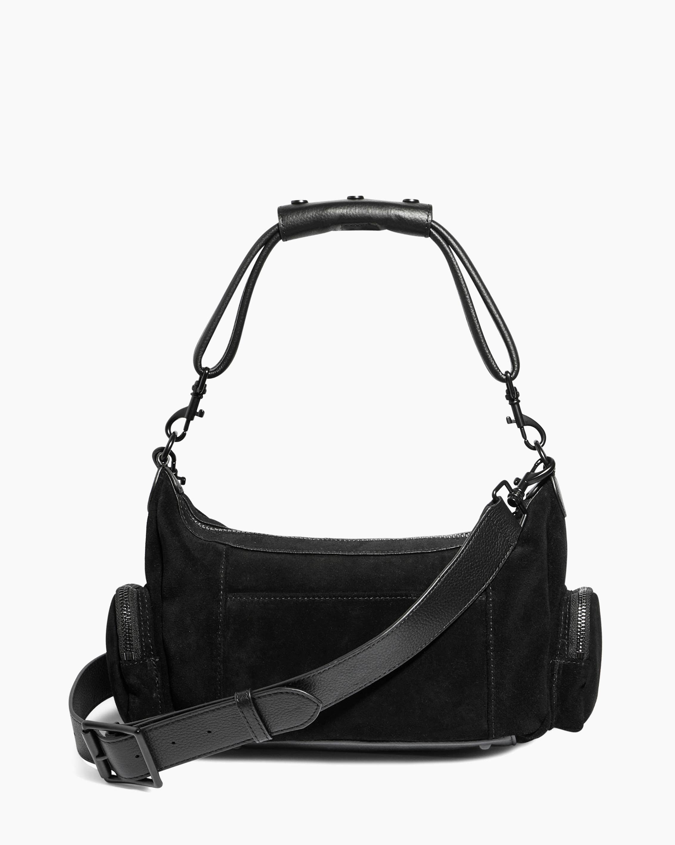 Black Suede Away We Go Convertible Shoulder for wholesale on Faire5