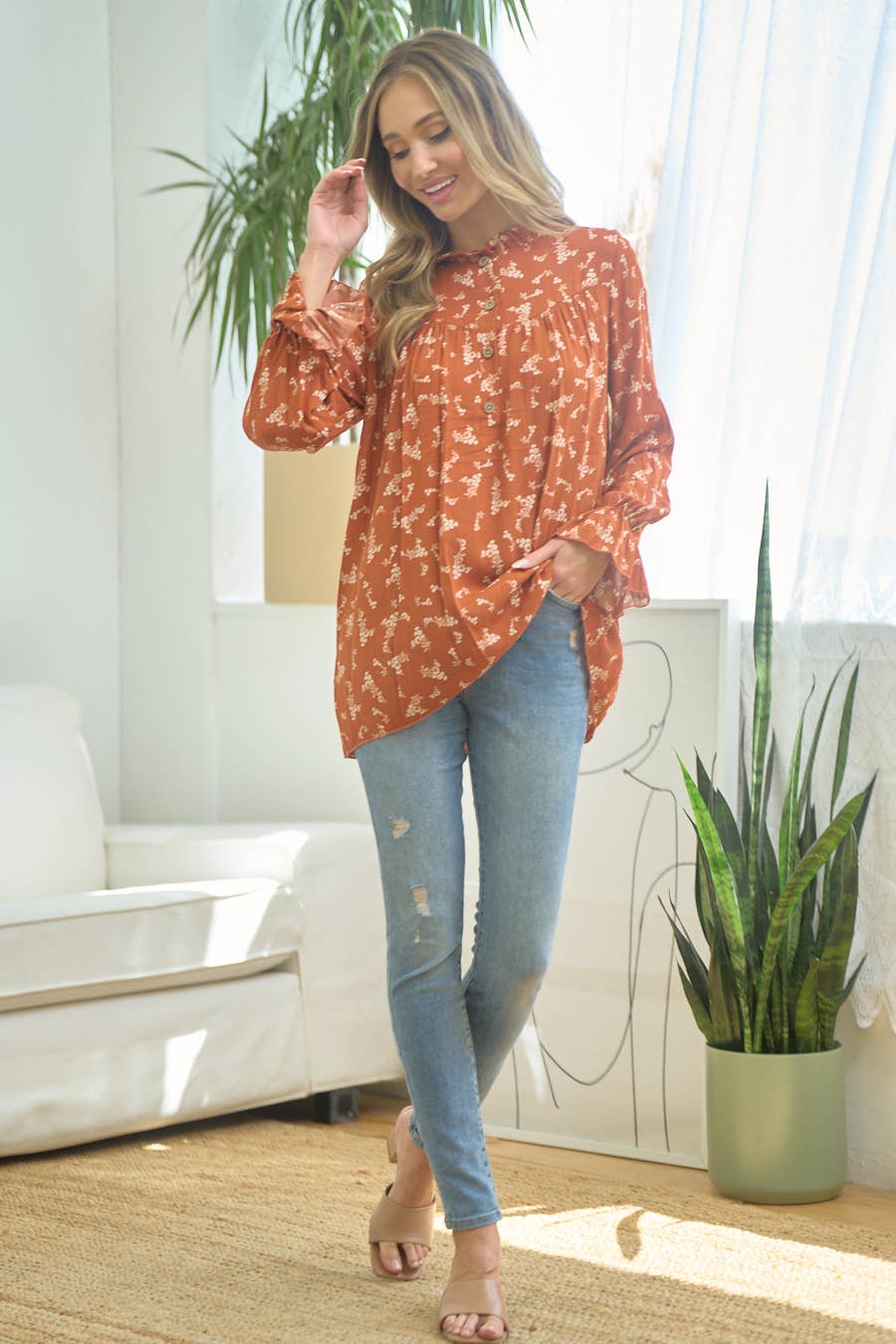 lovely melody - Wholesale Tuniek - Dames - LMT3502PL-F-Plus Size Nerdy Love tuniektop voor babypoppen13