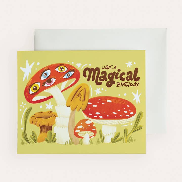 Wallflower Studio Co. - Vente Cartes d'anniversaire - Anniversaire Magique - Carte d'Anniversaire Illustrée0