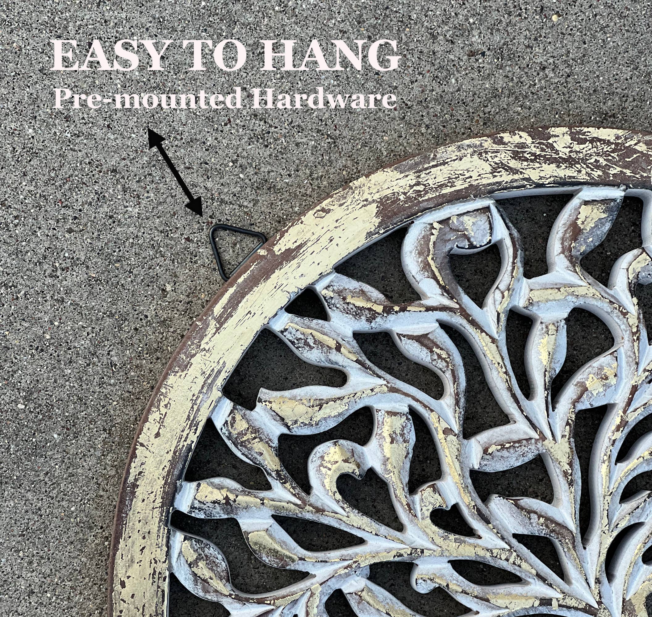 Lungta Imports - Wholesale Wall Accent - Handcrafted Wooden Tree of Life Wall Decor Hanging Art16