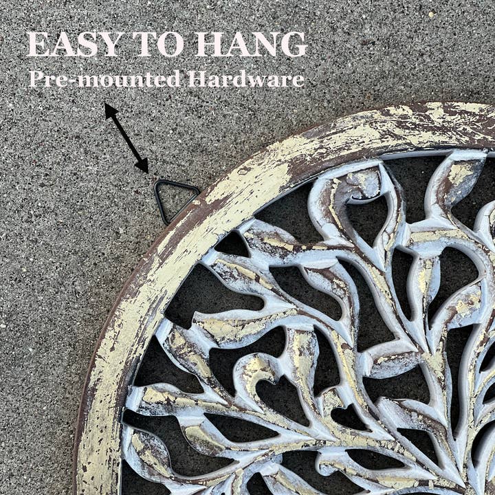 Lungta Imports - Wholesale Wall Accent - Handcrafted Wooden Tree of Life Wall Decor Hanging Art16