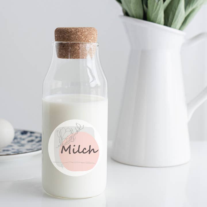 DecoristArt - Vendita all'ingrosso Etichetta per alimenti/bevande - 57 etichette per barattoli di spezie pastello per organizzazione cucina, tedesco1