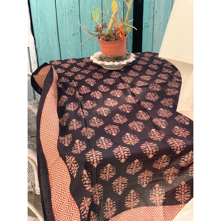 Aurobelle Ibiza – wholesale Halsduk - Dam – Stor storlek Sarong eller Pareo i blocktryck ny kollektion