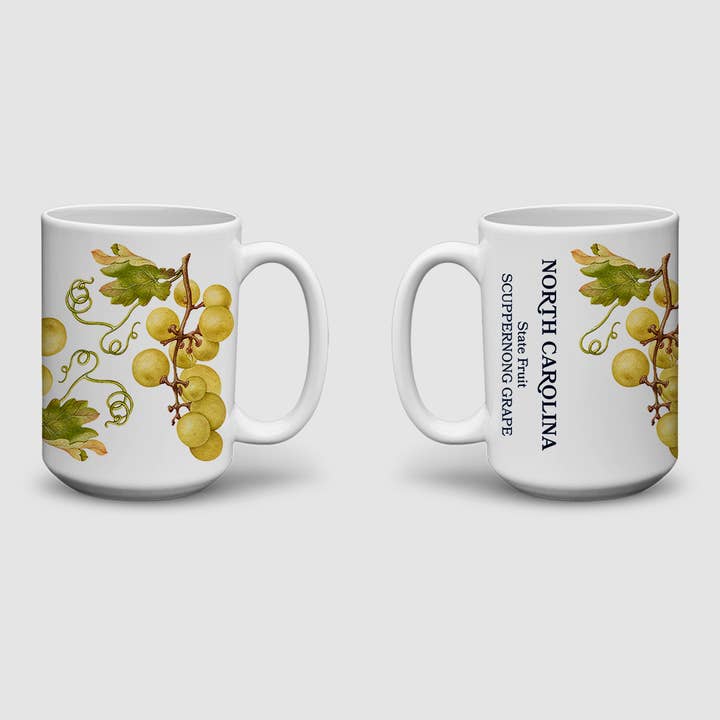 MCSouvenir & Gift | Maryland China - Wholesale Coffee mug - North Carolina State Fruit | Suppernong Grape Mugs2